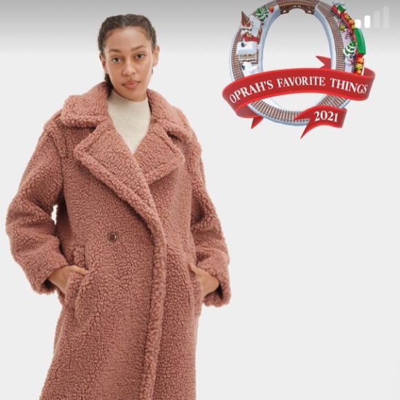 UGG Teddy Bear 🧸 Coat in Firewood. 🔥 🪵 XL Sold Out Color-way. - Picture 2 of 16